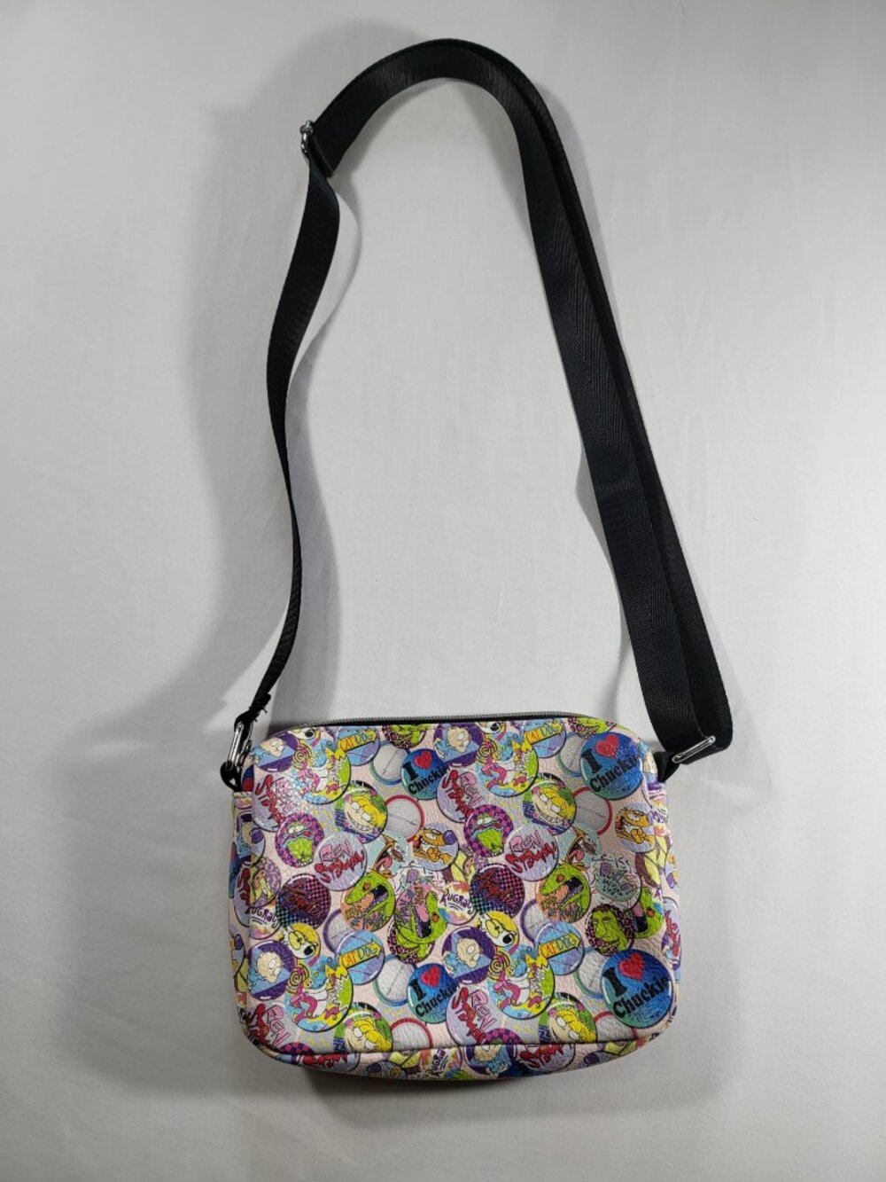BuckleDown‎ Nickelodeon Cartoon Crossbody Bag – 90s Print